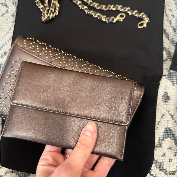 Chanel fine bead work shoulder bag. Gold brown tone. $2000 - Picture 5 of 7